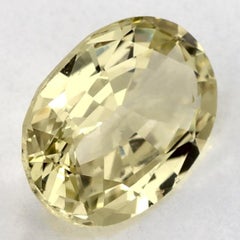 1.24 Ct Green Sapphire Oval Loose Gemstone (Saphir vert ovale en vrac)