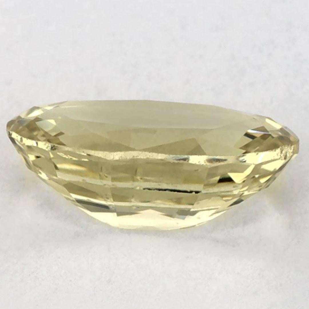 1.24 Ct Green Sapphire Oval Loose Gemstone (Saphir vert ovale en vrac) Neuf - En vente à Fort Lee, NJ