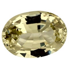 1.24 Ct Green Sapphire Oval Loose Gemstone (Saphir vert ovale en vrac)