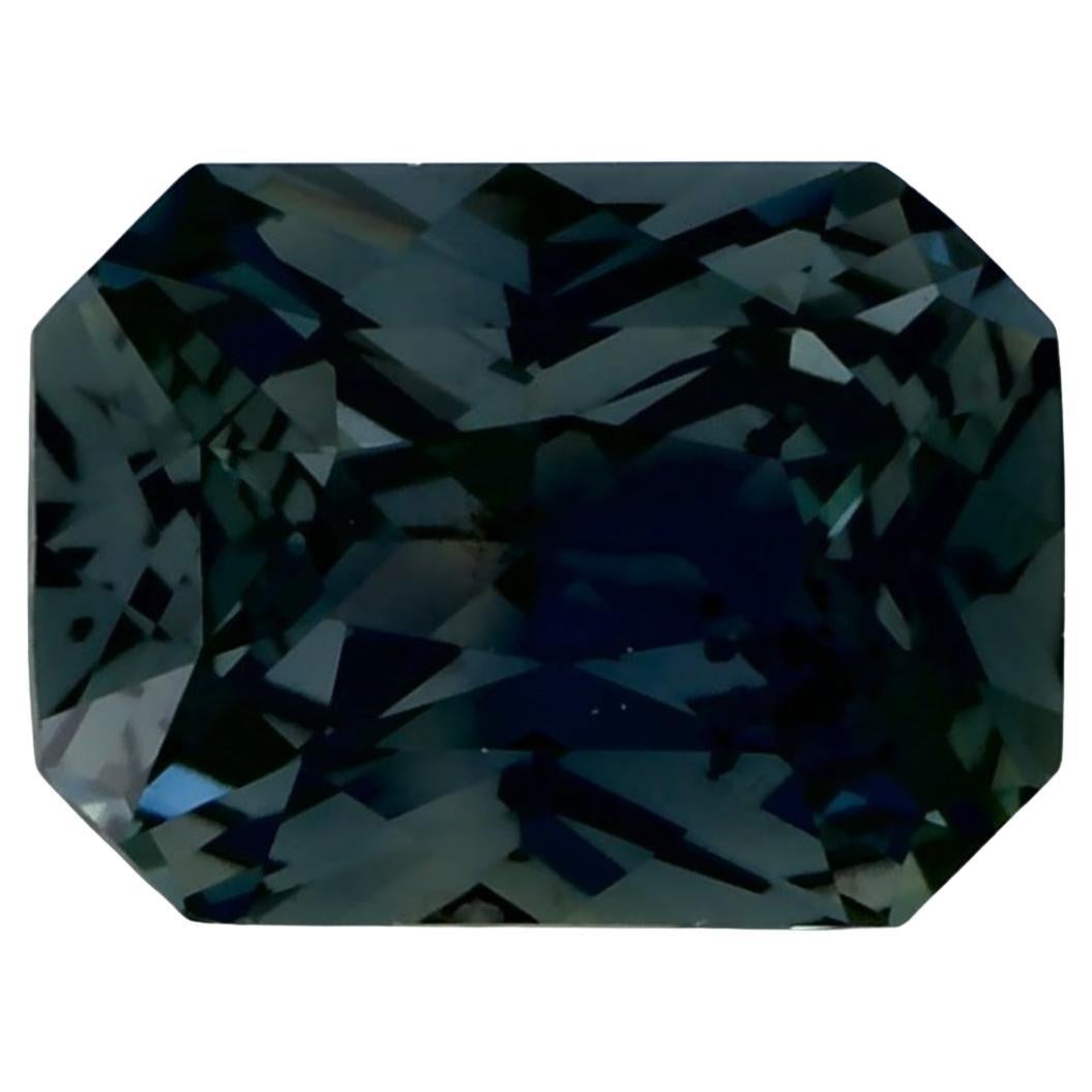 1.24 Ct Green Sapphire Radiant Loose Gemstone (pierre précieuse en vrac)