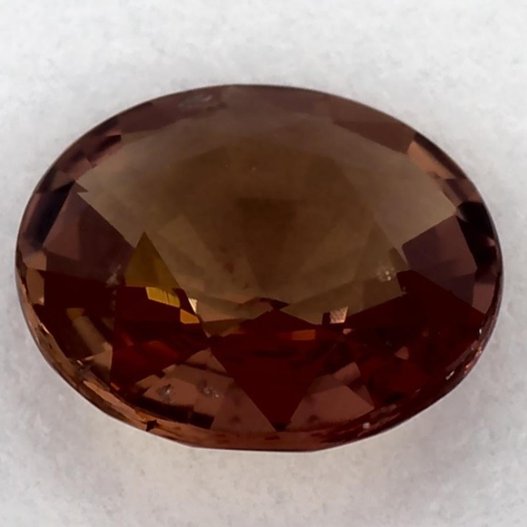 1.24 carati di zaffiro rosa rotondo sfuso In condizioni Nuovo in vendita a Fort Lee, NJ