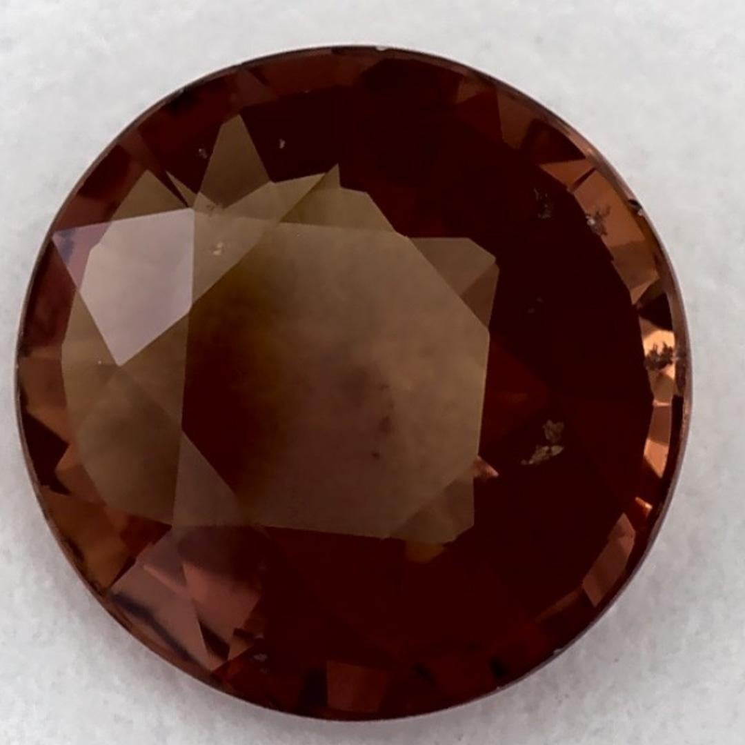 Donna 1.24 carati di zaffiro rosa rotondo sfuso in vendita