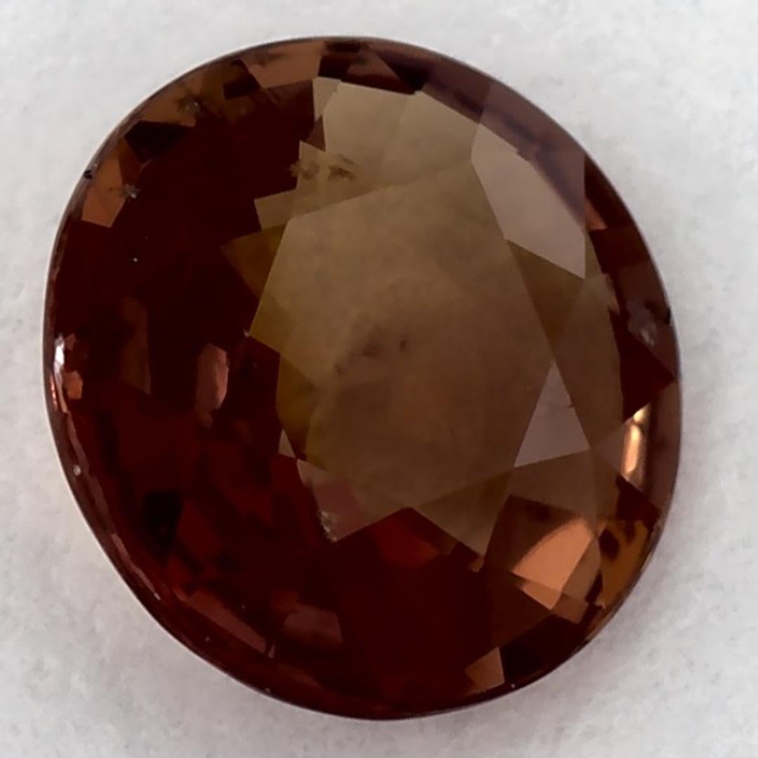 1.24 carati di zaffiro rosa rotondo sfuso in vendita 2