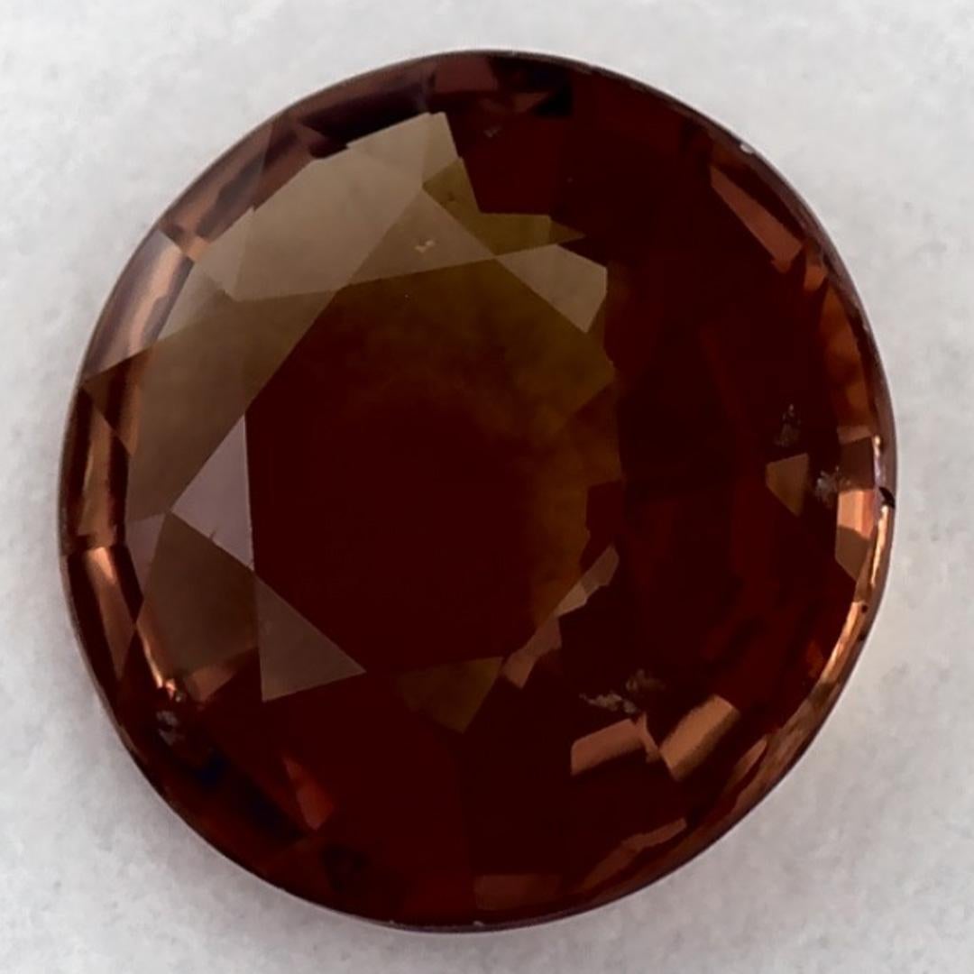 1.24 carati di zaffiro rosa rotondo sfuso in vendita 3