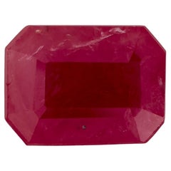 1.24 Ct Ruby Octagon Cut Loose Gemstone (pierre précieuse en vrac)