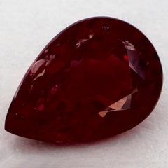 1.24 Ct Ruby Pear Loose Gemstone