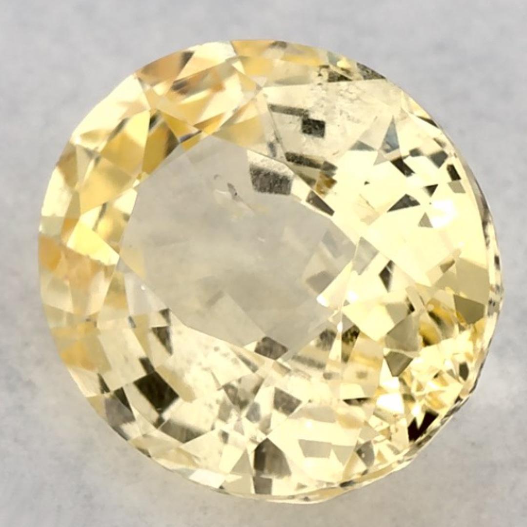 1.24 Karat Gelber Saphir Oval Loser Edelstein (Ovalschliff) im Angebot