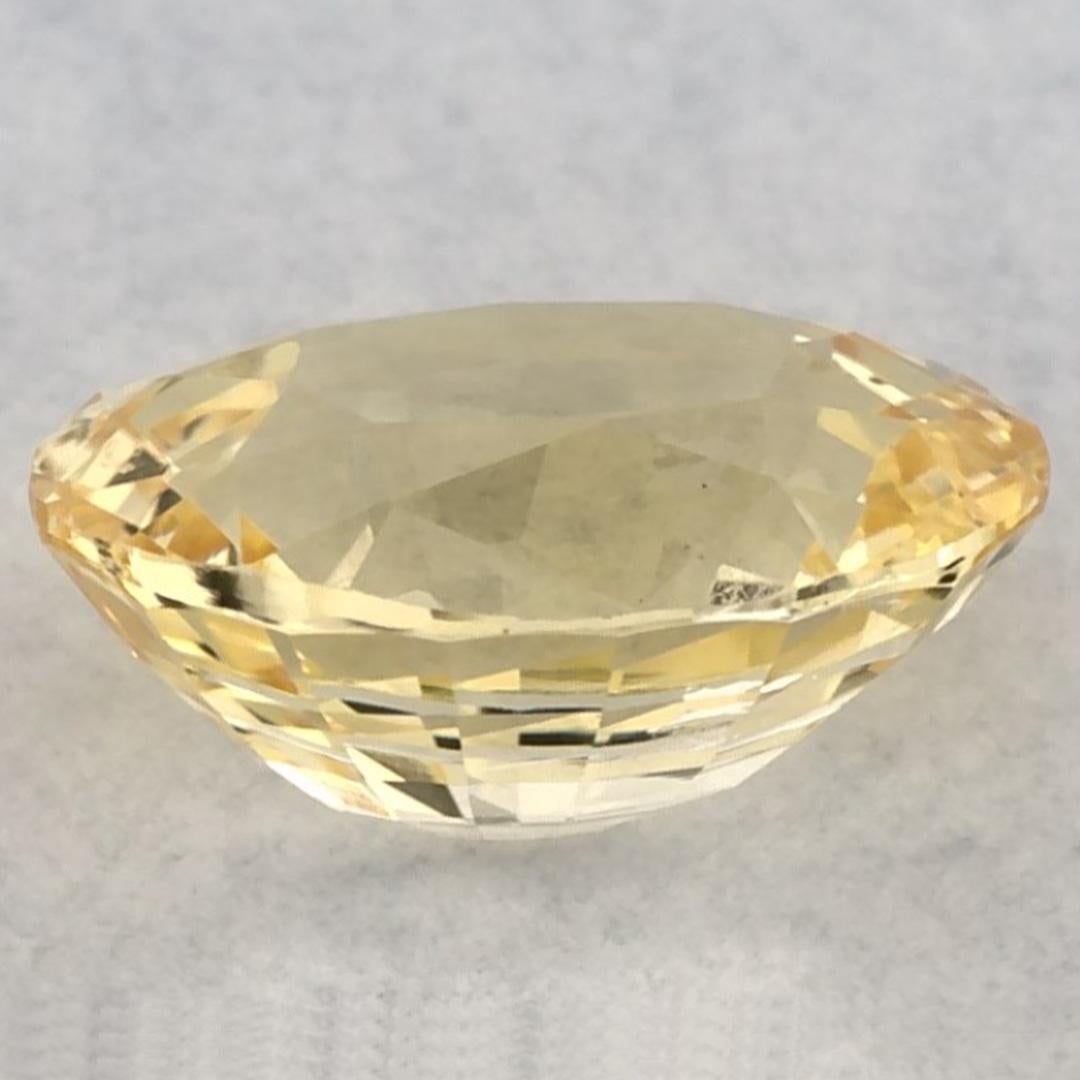 1.24 Karat Gelber Saphir Oval Loser Edelstein im Zustand „Neu“ im Angebot in Fort Lee, NJ