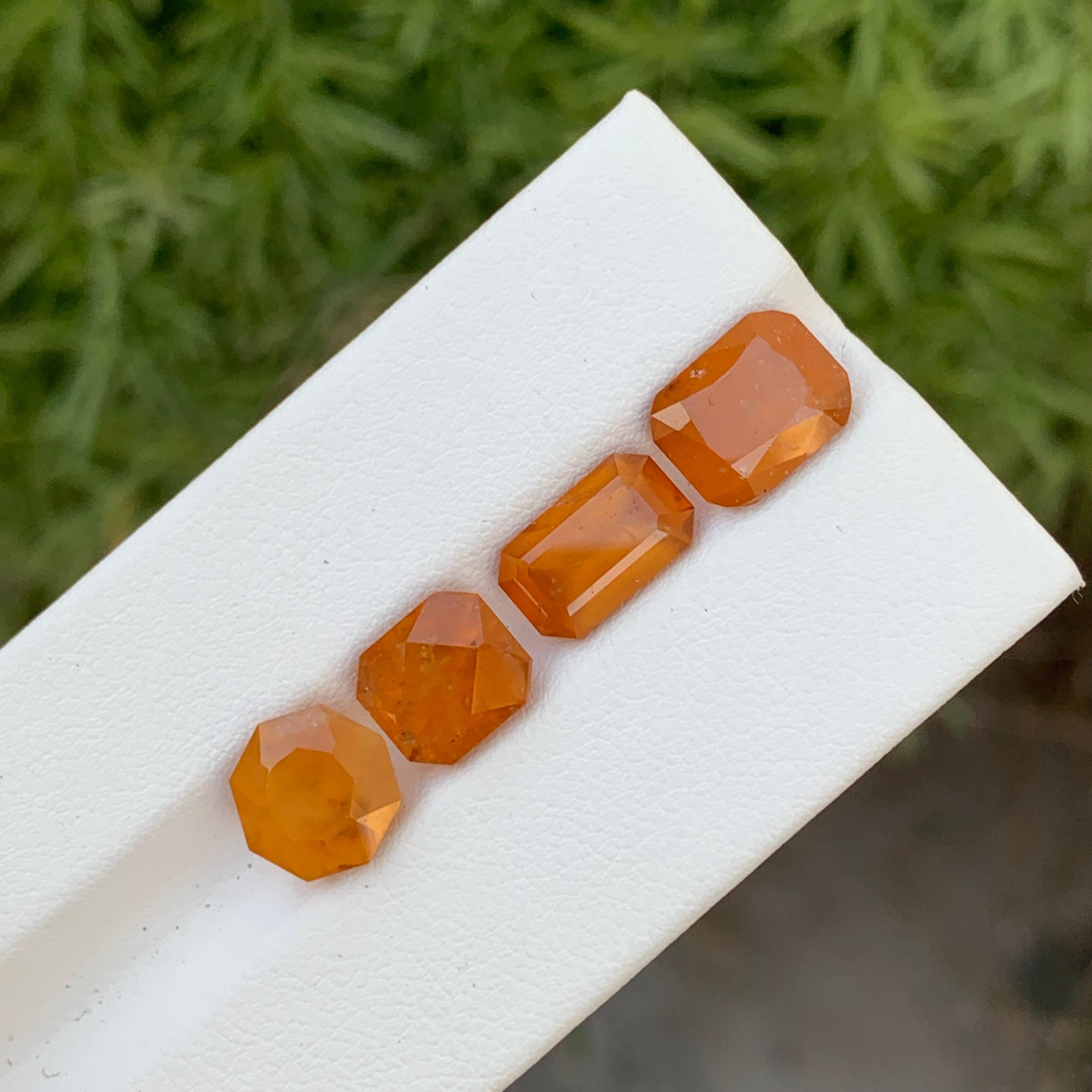  12.40 Carats Fanta Natural Loose Hessonite Smoky Garnet Lot For Jewelry Making For Sale 1