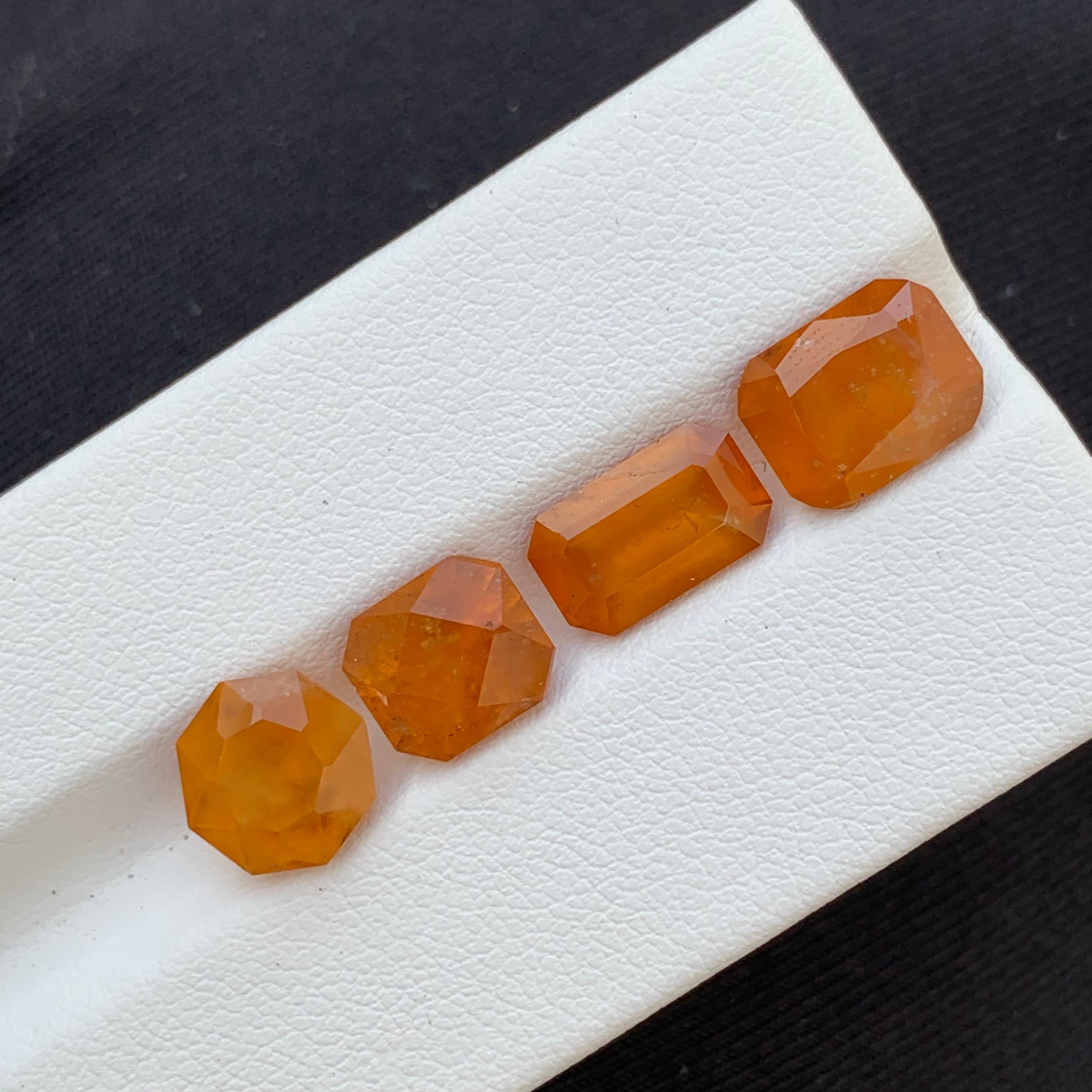 12,40 Karat Fanta Natürlicher loser Hessonit Rauch Granat Lot für die Schmuckherstellung im Angebot 3