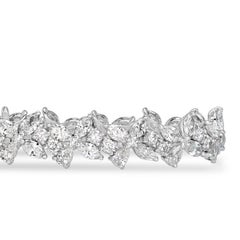 Mark Broumand 12,41 Karat Fancy Floral Cluster Diamant-Armband