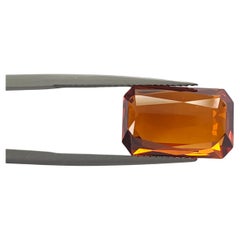 12.43 Cts Natural Spessartite Garnet Octagon Cut Africa
