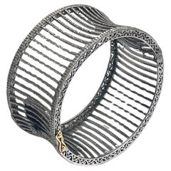 12.44 Carats Pave Diamond Cuff Paradizia Bracelet