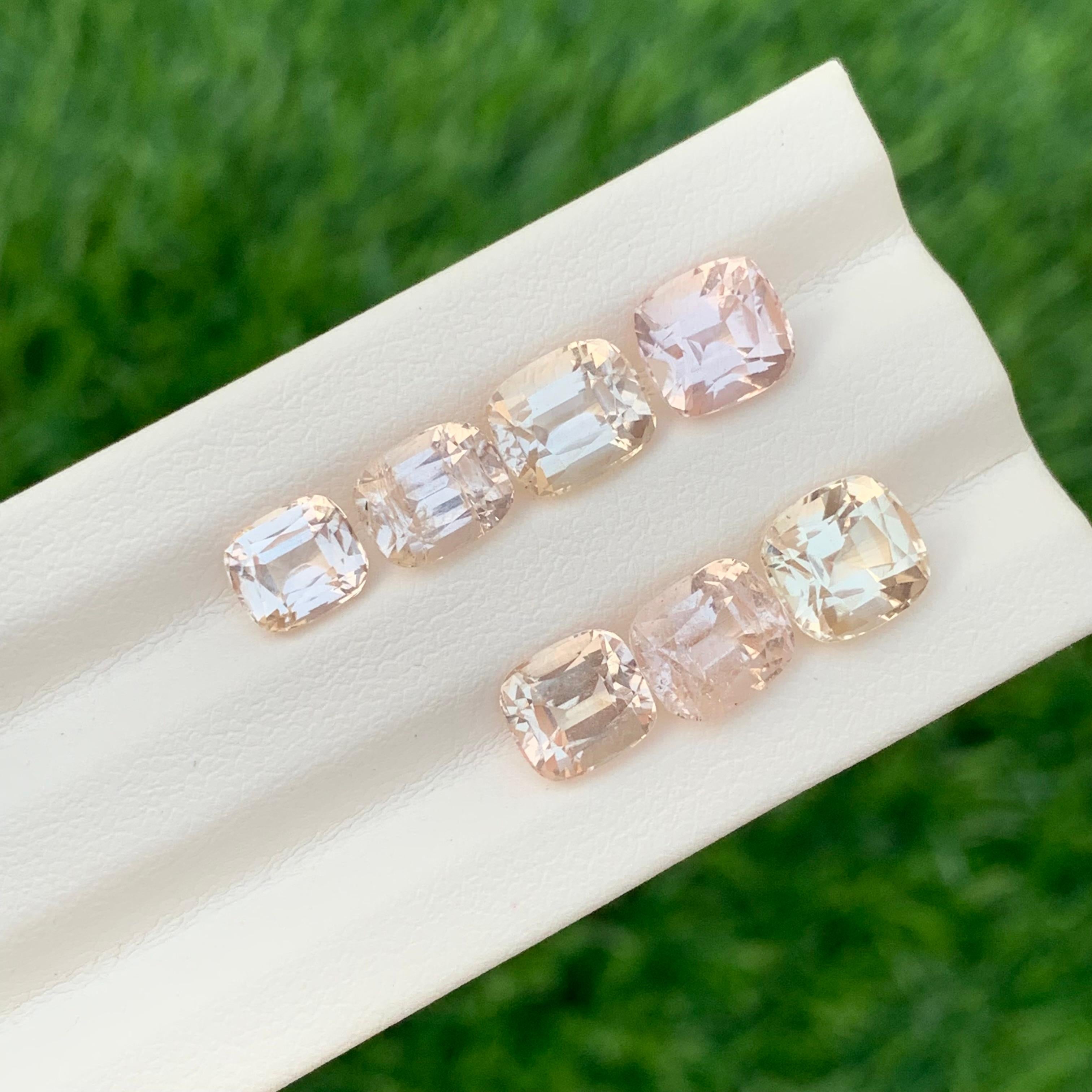 Arts and Crafts 12.45 Carat Natural Faceted Imperial Topaz Lot For Jewellery Making For Sale
