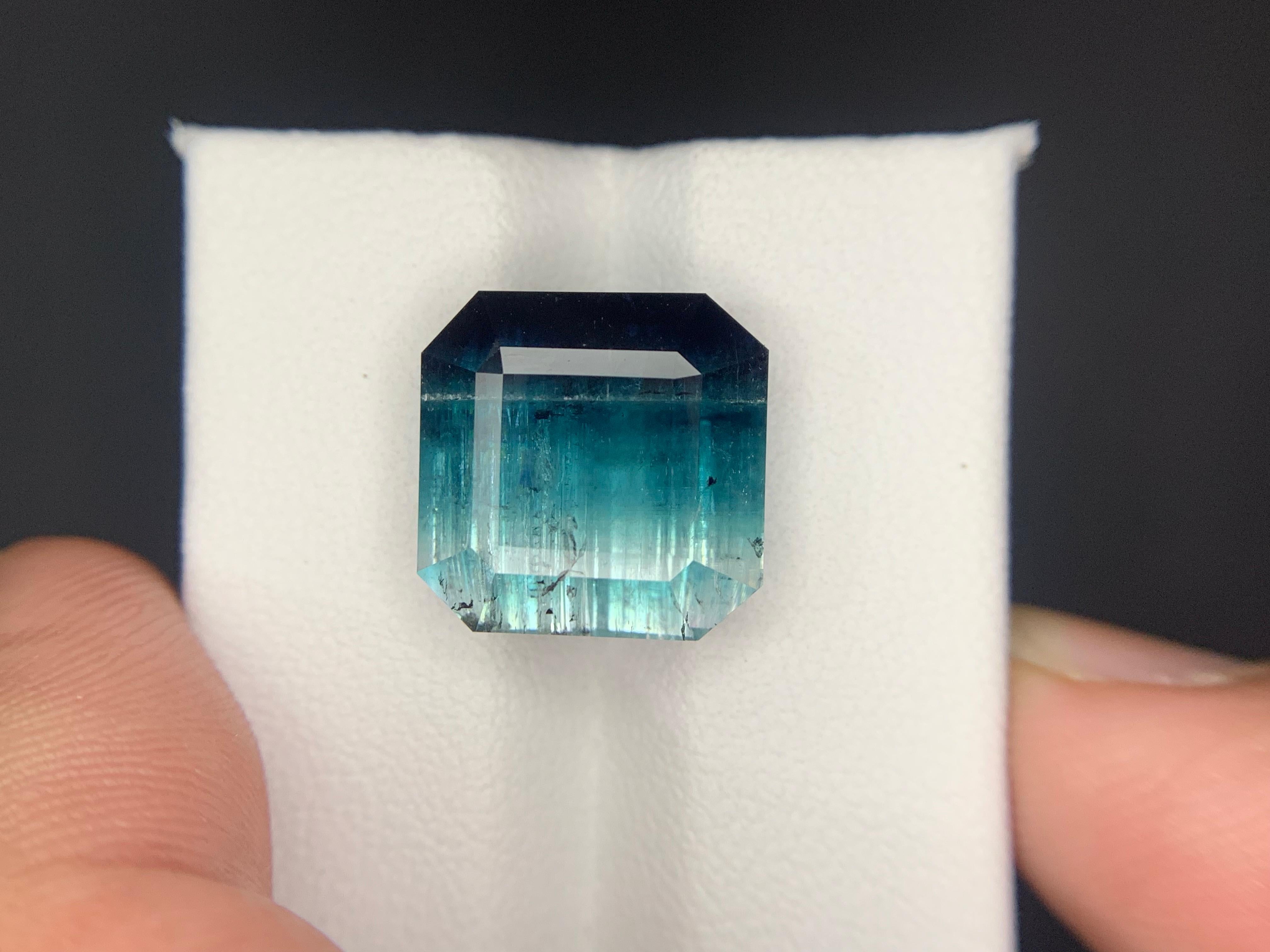 12.45 Carats Tourmaline tricolore en vrac Pierre précieuse naturelle de forme carrée Neuf - En vente à Brisbane, AU