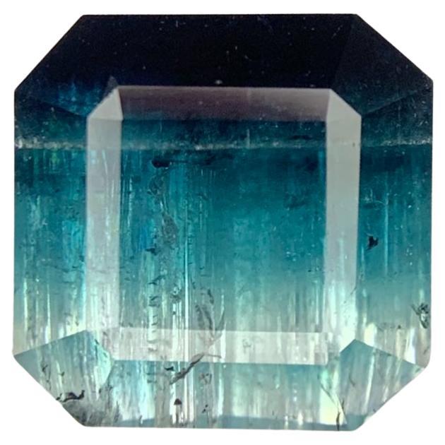 12.45 Carats Tourmaline tricolore en vrac Pierre précieuse naturelle de forme carrée en vente