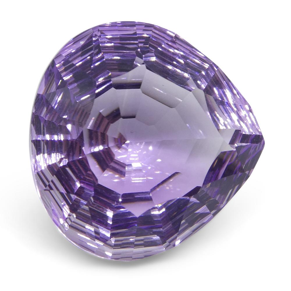 12.46ct Pear Amethyst Fantasy/Fancy Cut In New Condition For Sale In Toronto, Ontario