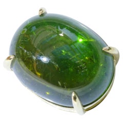 12.47 ct Turmalin Pendant with incredible luminosity   green Power   15 x 12 mm