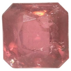 1.24ct Tourmaline en vrac - Taille carrée rose