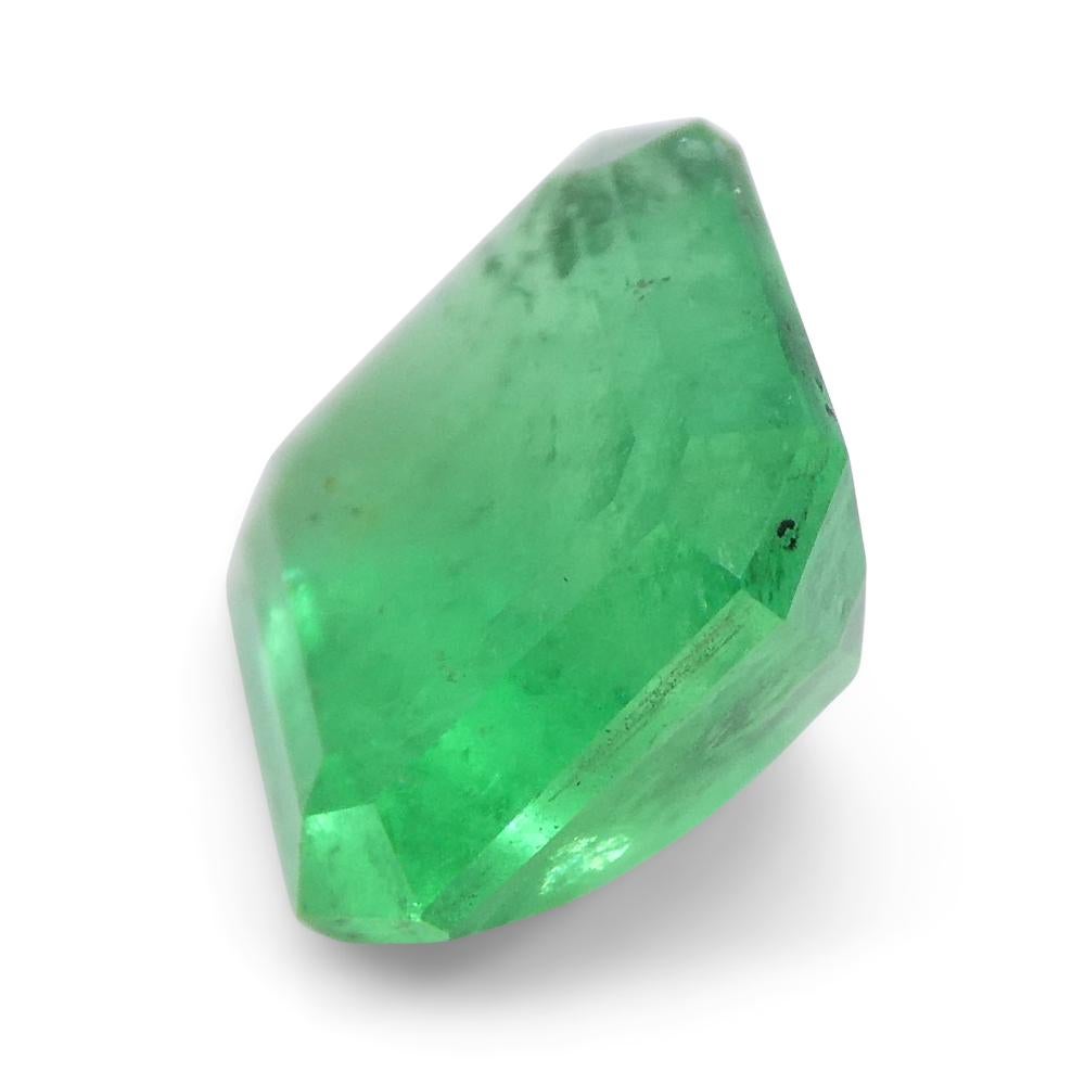 1.24ct Square Green Emerald from Colombia For Sale 7