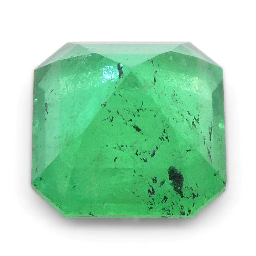 1.24ct Emeraude verte carrée de Colombie en vente 9