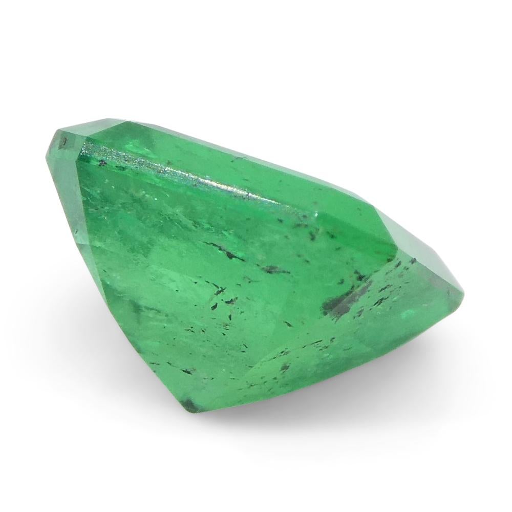 1.24ct Square Green Emerald from Colombia For Sale 4