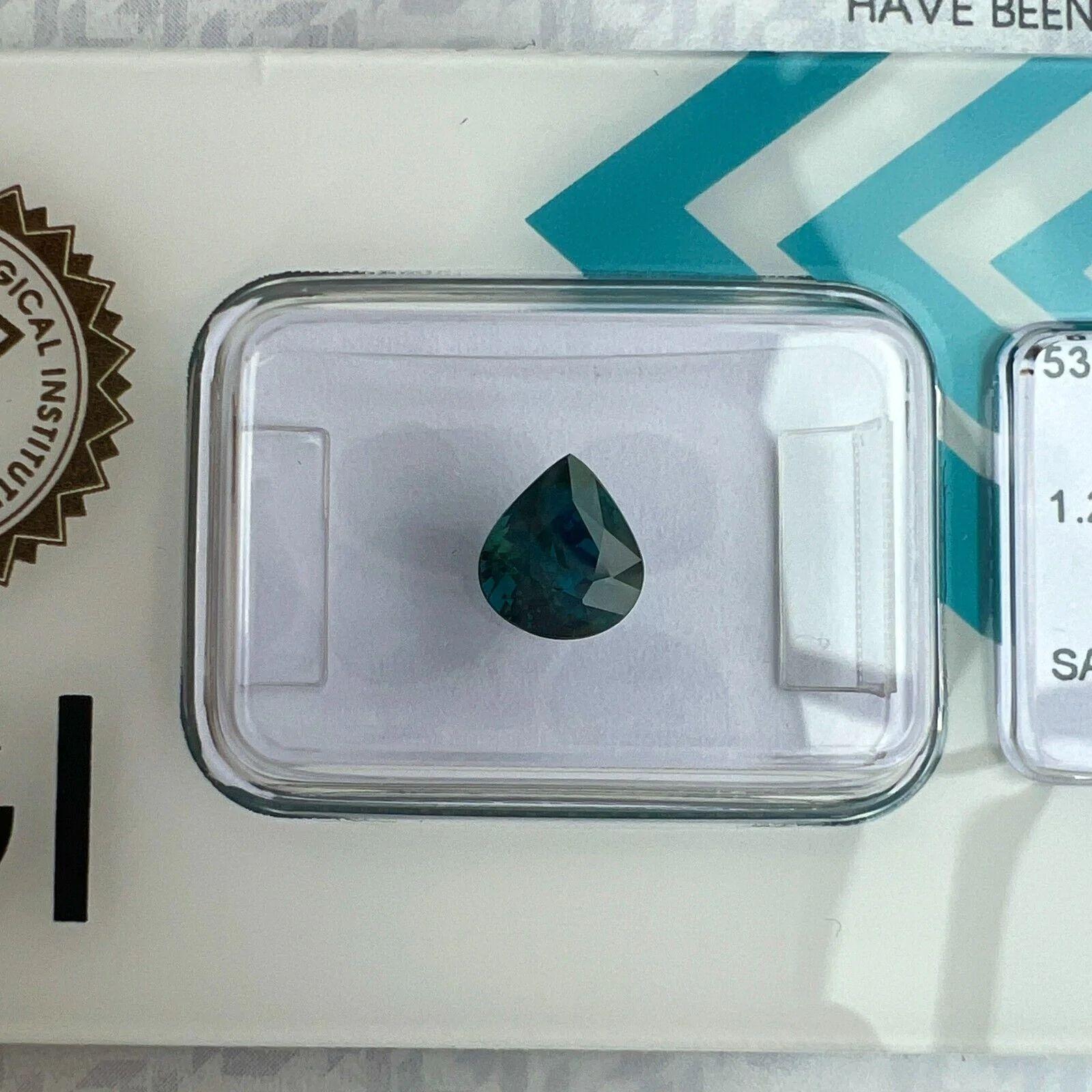 1.24ct Untreated Deep Blue Sapphire IGI Certified Unheated Pear Cut Gem 6.8x6mm

Deep Blue Untreated Sapphire In IGI Blister.
1.24 Carat with an excellent pear cut and totally untreated/unheated which is very rare for natural sapphires. Confirmed as