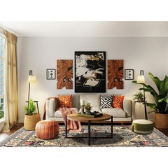 12'4"x14'4" Brown Aryana Collection Serapi Heriz Design Hand Knotted Wool Rug