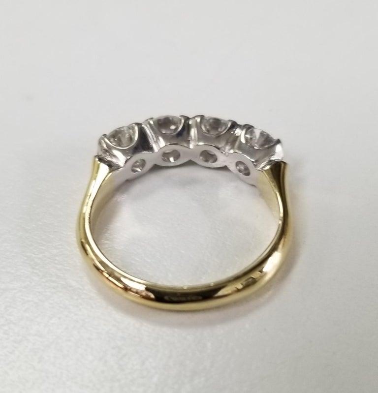 1.25 Carat 4-Stone Diamond Wedding Ring For Sale at 1stDibs