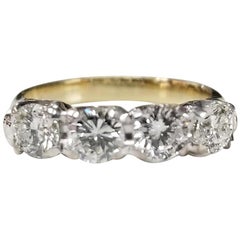 1.25 Carat 4-Stone Diamond Wedding Ring