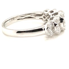 1.25 Carat 5-Section Round Cluster Diamond Ring