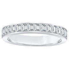 Bracelet en or blanc avec diamants baguettes de 1,25 carat H/VS