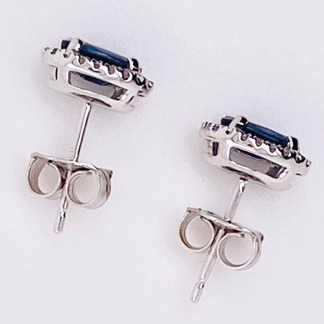 sapphire diamond earring
