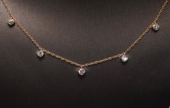 1.25 Carat Brilliant Round Diamond Chain Necklace