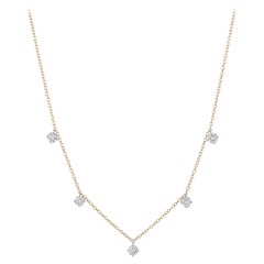1,25 Karat runder Brillant-Diamant-Halskette