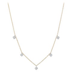 1.25 Carat Brilliant Round Diamond Chain Necklace