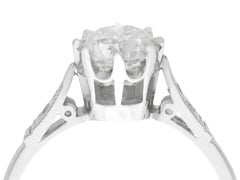 1.25 Carat Diamond and Platinum Solitaire Engagement Ring