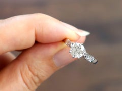 1.25 Carat Diamond and Platinum Solitaire Engagement Ring