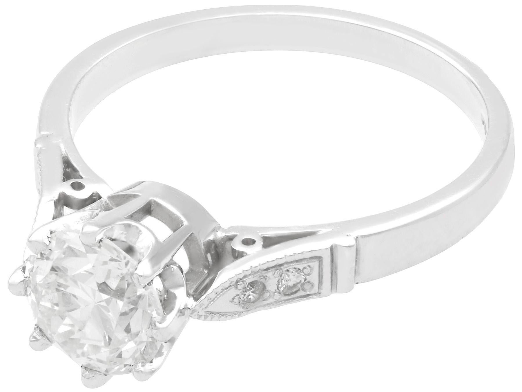 1.25 carat solitaire diamond ring