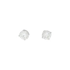 1.25 Carat Diamond Fancy Stud Earrings in 14k White Gold