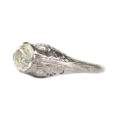 1.25 Carat Diamond Platinum Engagement Ring