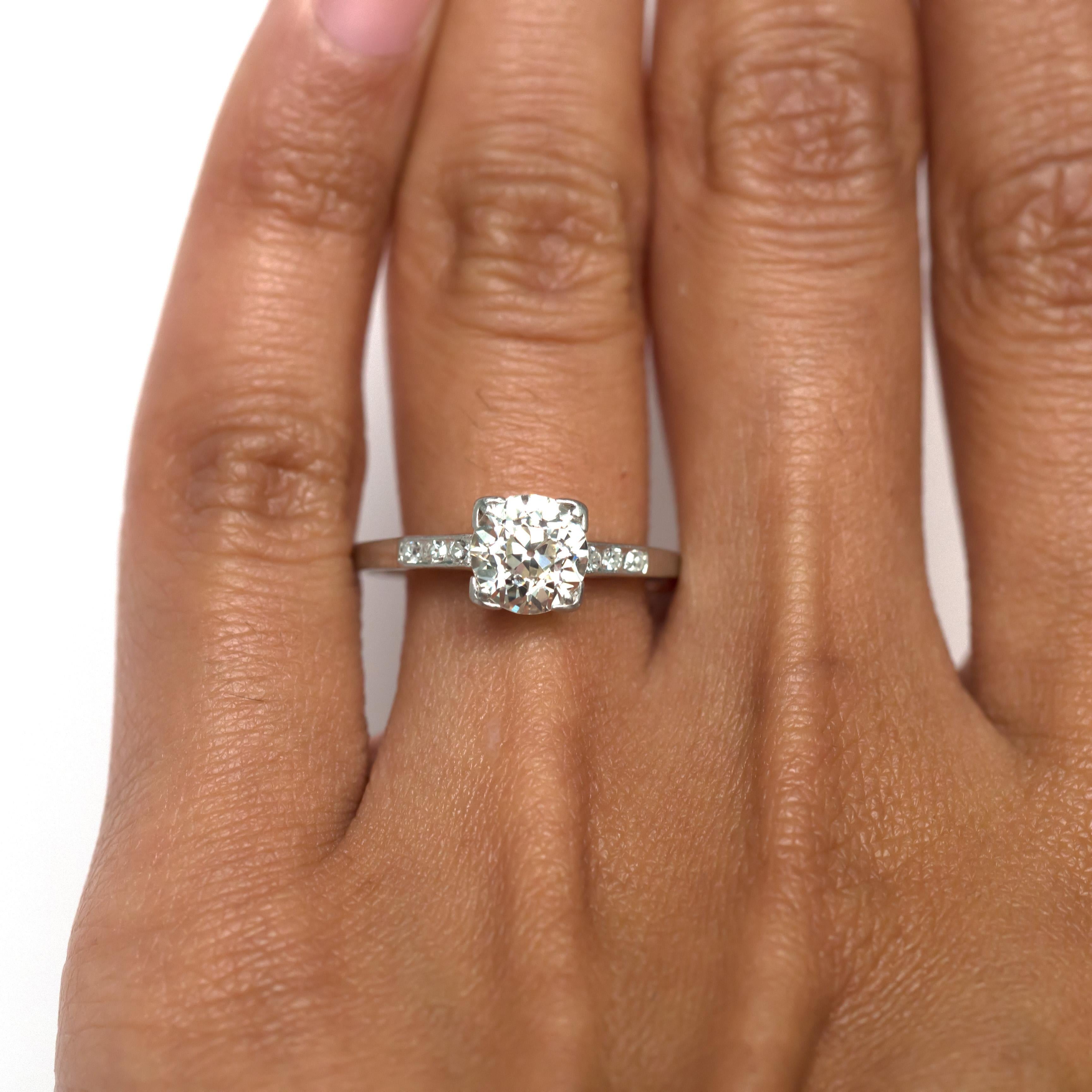 1,25 Karat Diamant-Verlobungsring aus Platin im Angebot 1