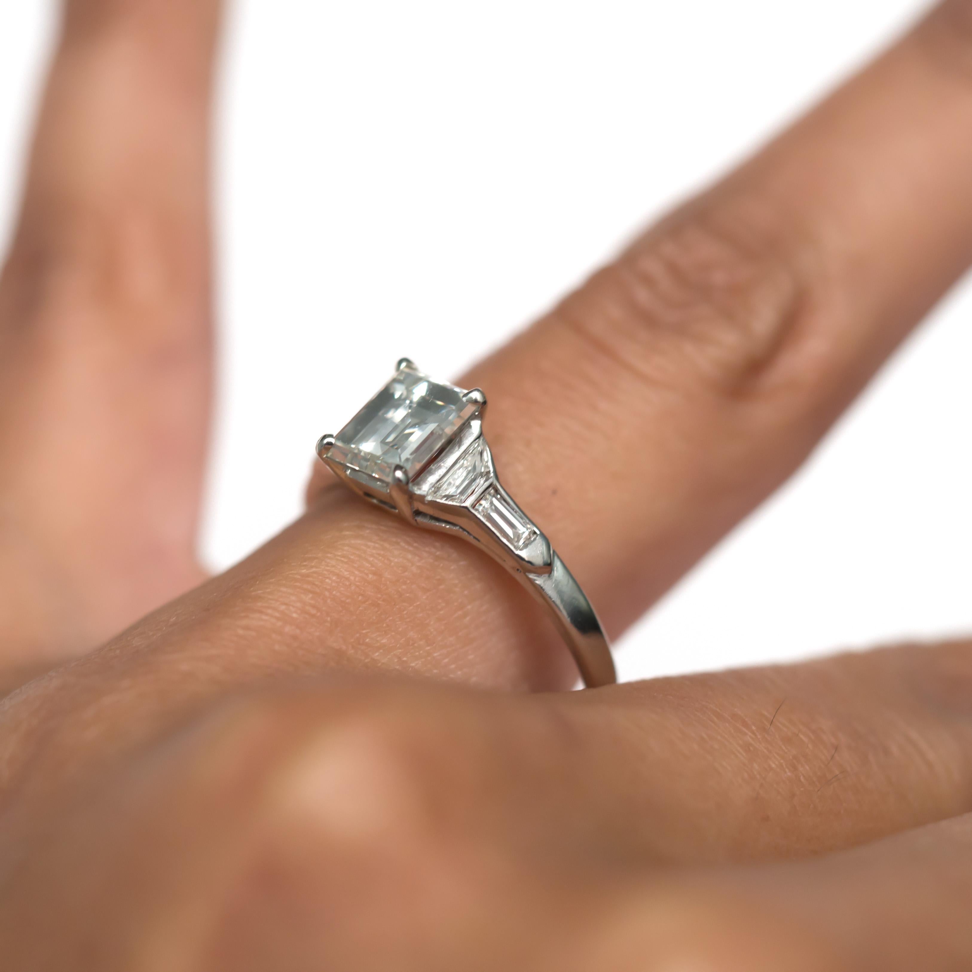 1,25 Karat Diamant-Verlobungsring aus Platin im Angebot 3