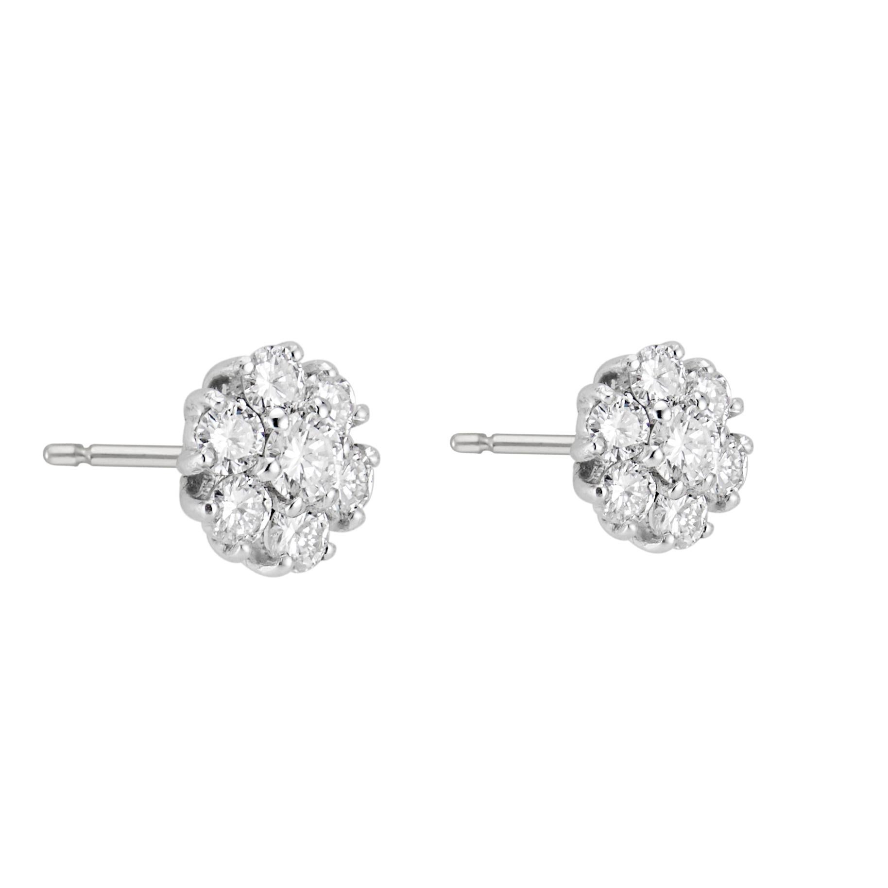 1.25 carat diamond stud earrings