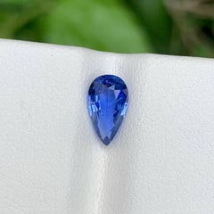 1.25 Carat Loose Blue Sapphire Stone Pear Cut Natural Sri Lankan Gemstone