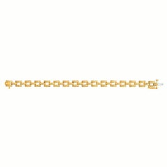 1,25 Karat natürliches Diamant-Armband G SI 14K Gelbgold