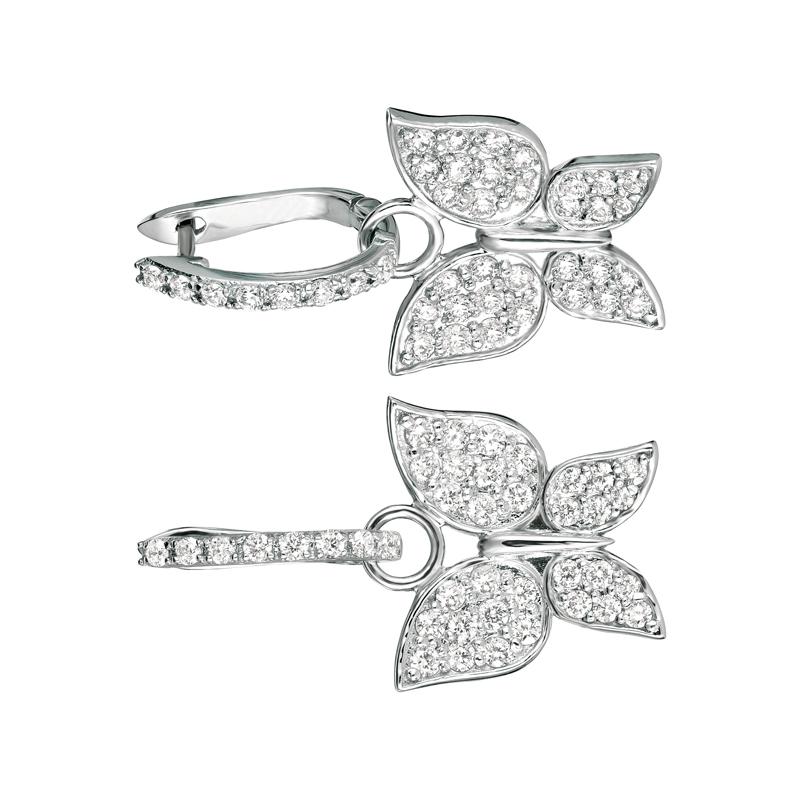 1.26 Carat Natural Diamond Butterfly Earrings with Hoop Accent G SI 14K White Gold

100% Natural, Not Enhanced in any way Round Cut Diamond Earrings
1.26CT
G-H 
SI  
14K White Gold,  3.8 grams, Pave
1 inch in height, 9/16 inch in width
80