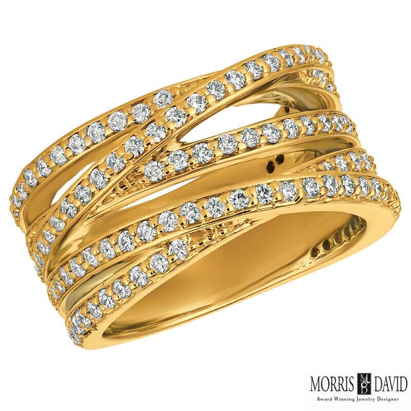 For Sale:  1.25 Carat Natural Diamond Cocktail Ring G SI 14 Karat White Gold 3