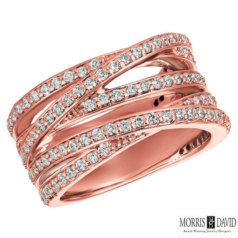 For Sale:  1.25 Carat Natural Diamond Cocktail Ring G SI 14 Karat White Gold 4