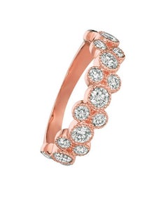 1.25 Carat Natural Diamond Ring G SI 14 Karat Rose Gold